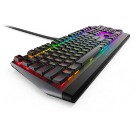 Klawaitura Dell Alienware Low Profile RGB Mechanical Gaming Keyboard 545-BBCL - Czarna, Wielokolorowa
