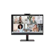 Monitor Lenovo ThinkVision T27hv-30 63D6UAT3EU, 27", 2560x1440 (QHD), 75Hz, IPS, 6,000 ms, pivot, kamera, USB-C, Czarny | Sklep 