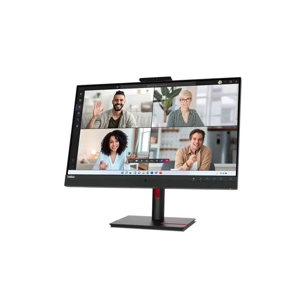 Monitor Lenovo ThinkVision T27hv-30 63D6UAT3EU - 27"/2560x1440 (QHD)/75Hz/IPS/6,000 ms/pivot/kamera/USB-C/Czarny - zdjęcie