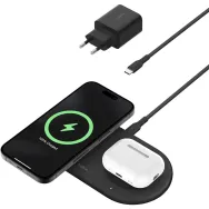 Ładowarka indukcyjna Belkin BoostCharge 3-in-1 Wireless Charging Pad with USB-C WIZ021VFBK - Czarna