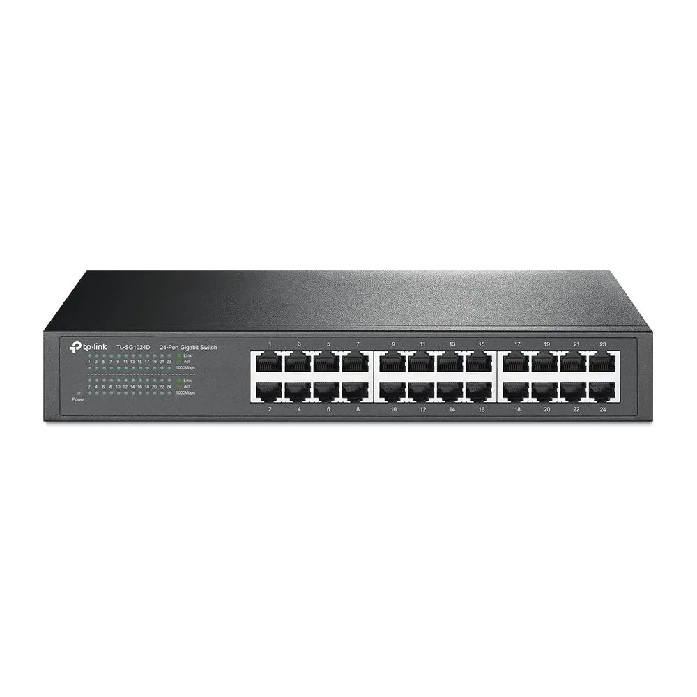 Switch niezarządzalny TP-Link TL-SG1024D, 24x 10|100|1000 Mbps, Full duplex | Sklep ITnes.pl, IT for BUSINESS