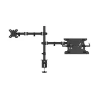 Full Motion Desk Mount for 10-32" Monitor Screen and Laptop, Height Adjustable, black - FPMA-D550NOTEBOOK | Sklep ITnes.pl - IT 