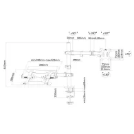 Full Motion Desk Mount for 10-32" Monitor Screen and Laptop, Height Adjustable, black - FPMA-D550NOTEBOOK | Sklep ITnes.pl - IT 