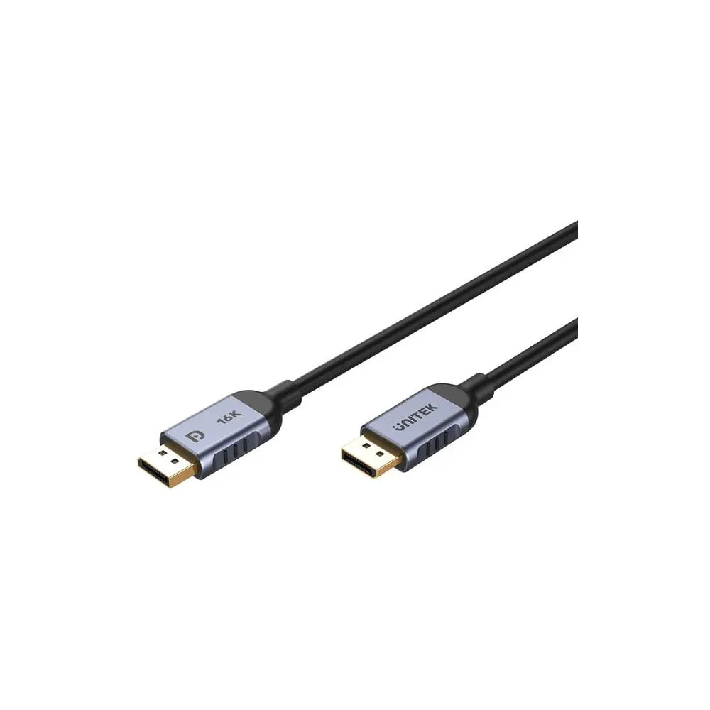 Kabel Unitek DisplayPort 2.1 8K 120Hz C1626GY01-1M, 1 m, Czarny | Sklep ITnes.pl, IT for BUSINESS