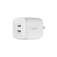 Ładowarka sieciowa Belkin 45W Dual USB-C GaN Charger Universal - 2 x USB-C, Biała - WCH011VFWH | Sklep ITnes.pl - IT for BUSINES