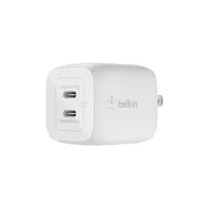 Ładowarka sieciowa Belkin 45W Dual USB-C GaN Charger Universal - 2 x USB-C, Biała - WCH011VFWH | Sklep ITnes.pl - IT for BUSINES