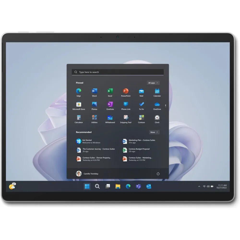 Tablet Microsoft Surface Pro 9 QKV-00004, i7-1265U, 13" 2880x1920, 1TB, 16GB, Platynowy, Kamera 10+5Mpix, Win11 Pro, 2AE | Sklep
