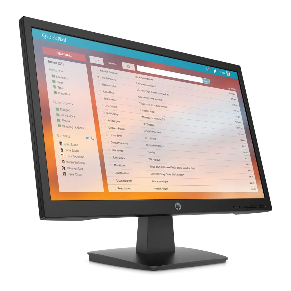 Monitor HP P22v G4 9TT53AA - 22"/1920x1080 (Full HD)/60Hz/TN/5 ms/Czarny - zdjęcie