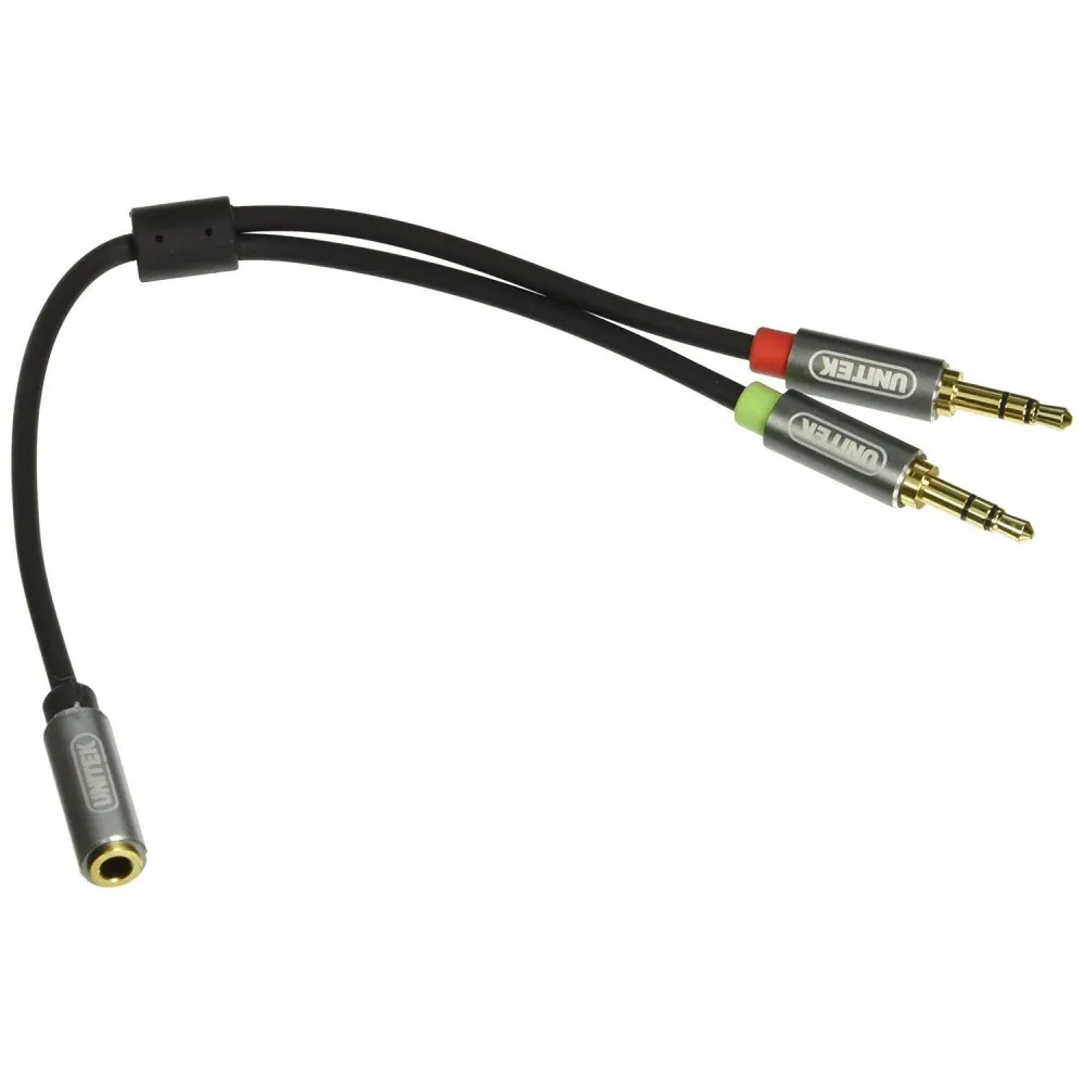 Kabel Unitek Cable miniJack 3,5mm Y-C957ABK, 20 cm, Czarny | Sklep ITnes.pl, IT for BUSINESS