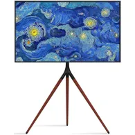 Stojak podłogowy na monitor Techly LED/LCD 45-65" 105209 - 32kg/Drewno/Czarny/Brązowy | Sklep ITnes.pl - IT for BUSINESS