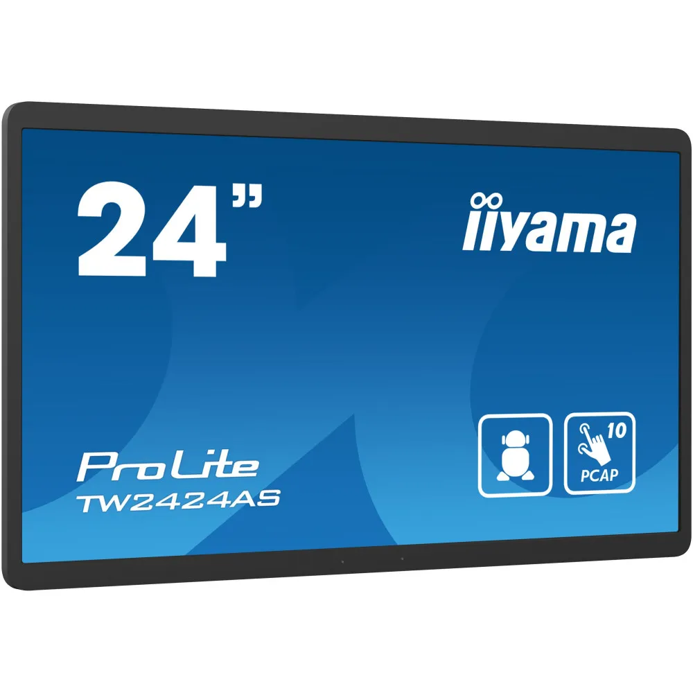 Zdjęcie produktu Monitor iiyama ProLite TW2424AS-B1 - 23,8"/1920x1080 (Full HD)/IPS/14 ms/dotykowy/USB-C/Czarny