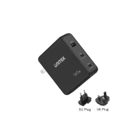 Ładowarka sieciowa Unitek P1115A GaN 2x USB-C 1x USB-A - 140W, Czarna