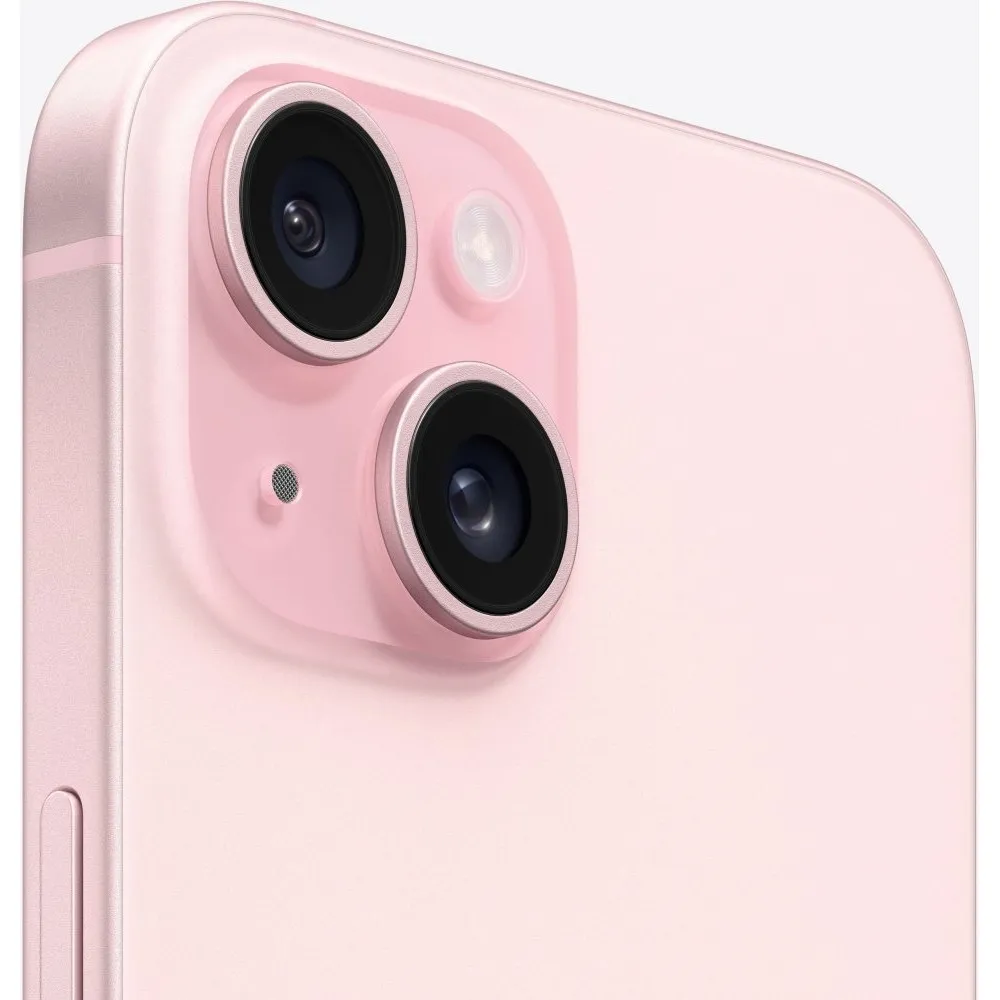 Smartfon Apple iPhone 15 MTP13PX/A - A16 Bionic/6,1" 2556x1179/128GB/RAM 6GB/5G/Różowy/Aparat 48+12Mpix/iOS/1 rok Carry-in - zdjęcie