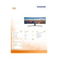 Monitor Samsung CJ89 LC49J890DKUXEN, 49", 3840x1080, 144Hz, 32:9, zakrzywiony, VA, 5 ms, USB-C, Czarny | Sklep ITnes.pl, IT for 