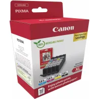 Zestaw tuszów Canon CLI-581 BK/C/M/Y 2052C006 - Oryginał, BK 520 stron, C 170 stron, M 225 stron, Y 199 stron