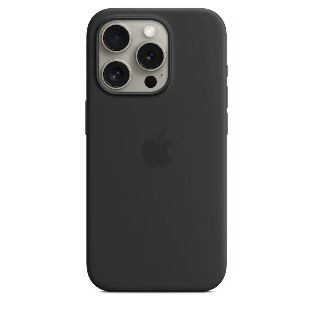 Etui silikonowe Apple Silicone Case z MagSafe MT1A3ZM/A do iPhone 15 Pro, Czarne | Sklep ITnes.pl, IT for BUSINESS