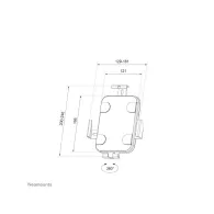 Uchwyt ścienny Neomounts by Newstar Lockable Universal Wall Mountable Tablet Casing do tabletów 7.9"-11" WL15-625BL1 - Czarny