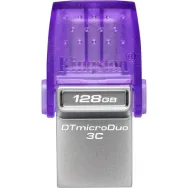 Pendrive Kingston Data Traveler MicroDuo 3C G3 128GB USB-A/USB-C DTDUO3CG3/128GB - Kolor srebrny, filetowy | Sklep ITnes.pl - IT