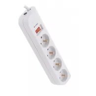 Listwa antyprzepięciowa Belkin F9E400FR1M - 4 gniazda, 1 m, Biała
