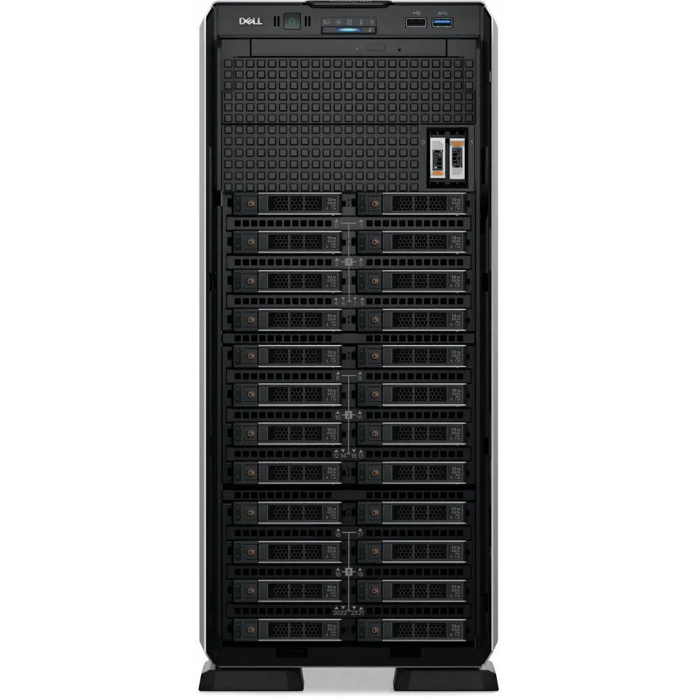 Serwer Dell PowerEdge T550 EMEA_PET550SPL5WSTD25 - Tower/Intel Xeon Scalable 4310/RAM 16GB/1x(1x480GB)/2xLAN/3OS NBD/Win Srv 2025 Std ROK Dell