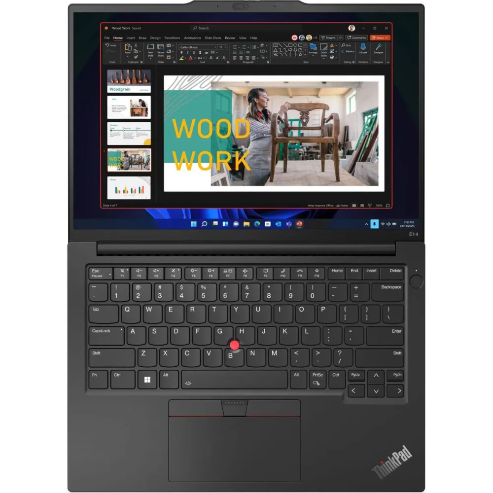 Laptop Lenovo ThinkPad E14 Gen 5 Intel 21JKC2S64PB - i3-1315U/14" WUXGA IPS/RAM 16GB/SSD 2TB/Windows 11 Pro - zdjęcie