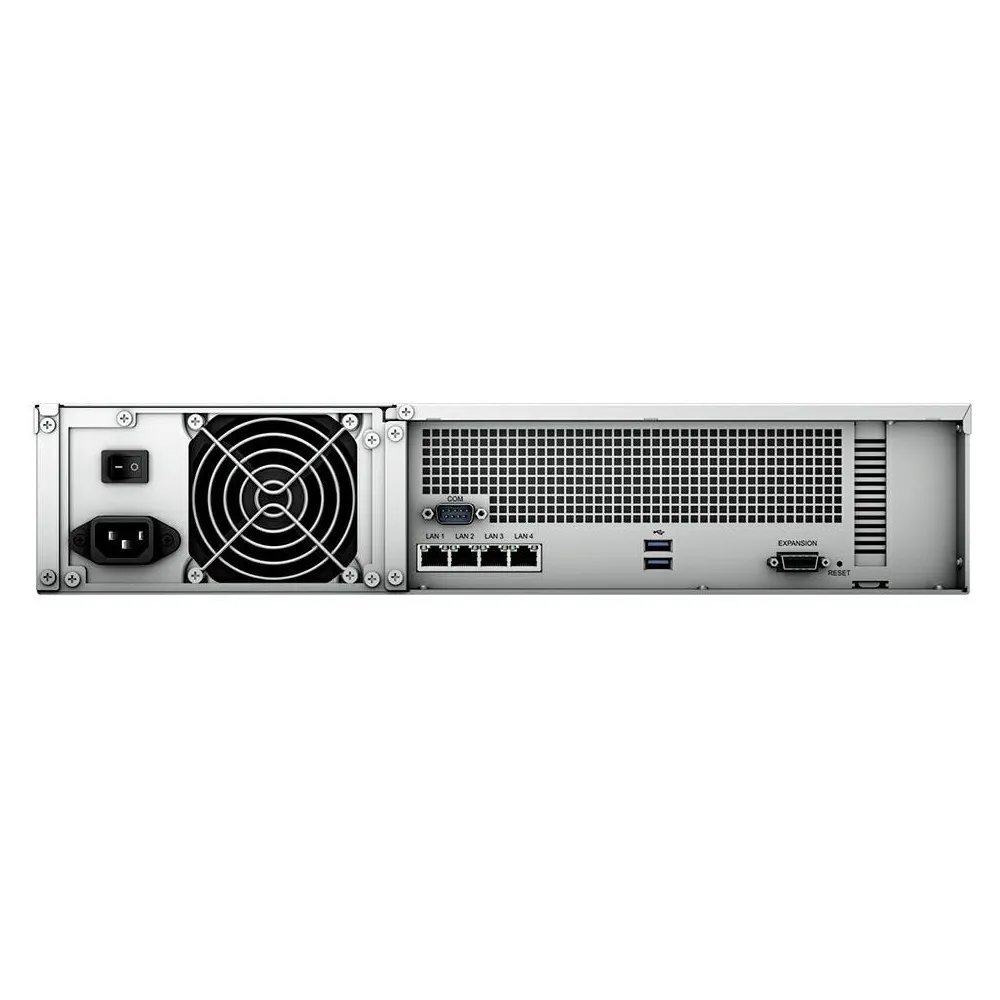 Zdjęcie produktu Serwer NAS Synology Rack Plus RS2421JQO9 - Rack (2U)/AMD Ryzen V1500B/4 GB RAM/40 TB/12 wnęk/3 lata Carry-in