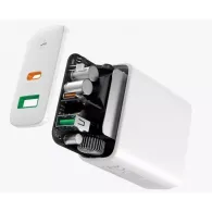 Ładowarka sieciowa AUKEY Focus Mix 30W PA-D1 WHITE - 1x USB-A, 1x USB-C, Power Delivery 5,4A 30W, Biała