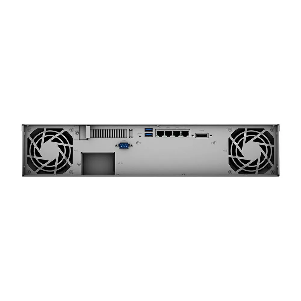 Serwer NAS Synology Rack Plus RS1221608 - Rack (2U)/AMD Ryzen V1500B/8 GB RAM/28 TB/8 wnęk/3 lata Carry-in - zdjęcie
