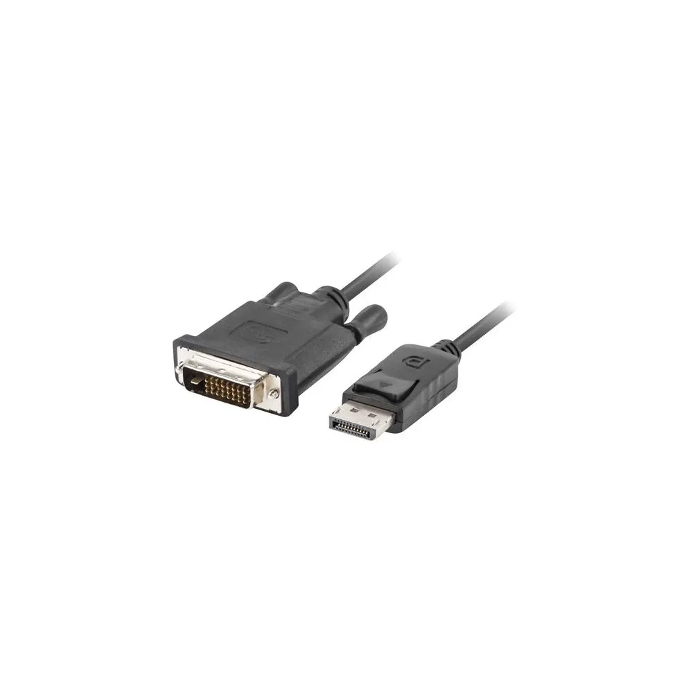 Kabel Lanberg DisplayPort 1.2 do DVI-D CA-DPDV-10CU-0030-BK, 3 m, Czarny | Sklep ITnes.pl, IT for BUSINESS