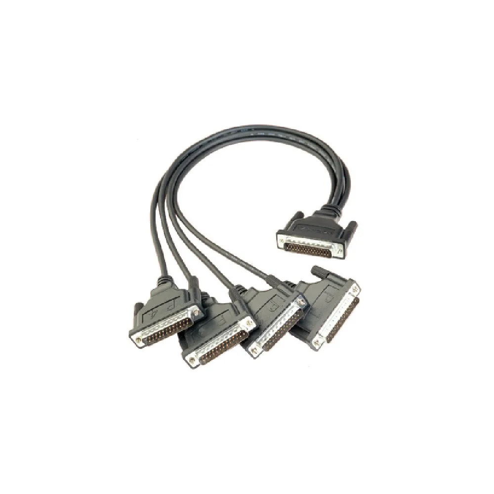 Kabel MOXA Serial M44 męski do 4x DB25 męski CBL-M44M25X4-50 - 50 cm, do kart CP-114EL, Czarny Kabel MOXA Serial M44 męski do 4x DB25 męski CBL-M44M25X4-50 - 50 cm, do kart CP-114EL, Czarny