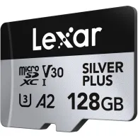 Karta pamięci Lexar microSDXC 128 GB Professional SILVER PLUS LMSSIPL128G-BNANG - 205|150MB|s, UHS-I, C10, A2, V30, U3