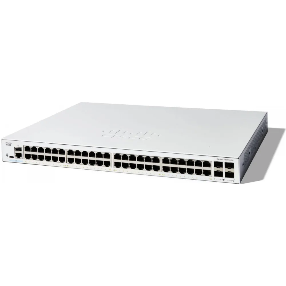 Switch zarządzalny Cisco Catalyst C1300-48FP-4G, 48x 100|1000Mbps RJ45, 4x 1GbE SFP, PoE+ 740W | Sklep ITnes.pl, IT for BUSINESS