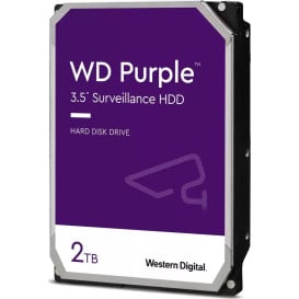 Dysk HDD 2 TB SATA 3,5" WD Purple WD22PURZ - 3,5"/SATA III/256 MB/5400 rpm