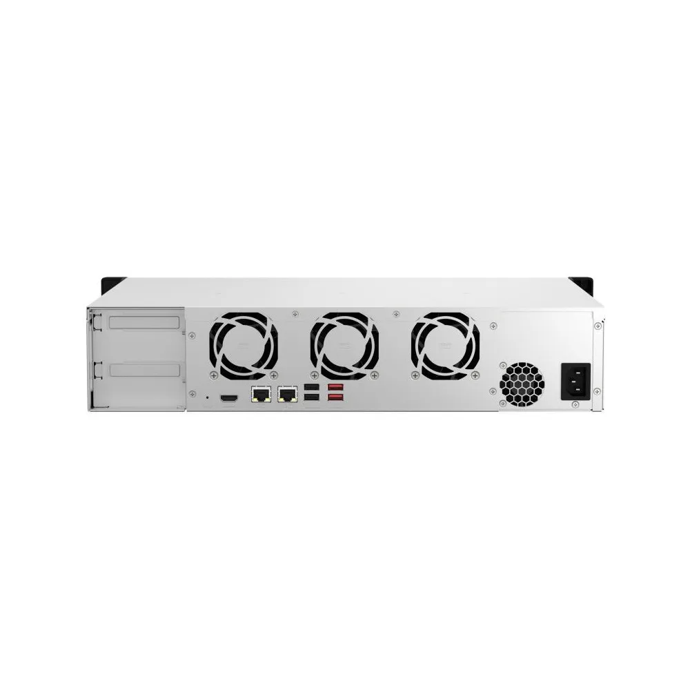 Serwer NAS QNAP Rack TS-864EU-8OZ - Rack (2U)/Intel Celeron N5105/N5095/16 GB RAM/12 TB/8 wnęk/3 lata Carry-in - zdjęcie
