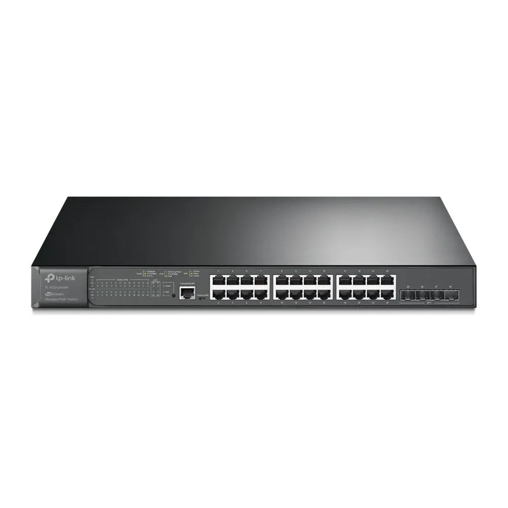 Switch zarządzalny TP-Link TL-SG3428XMP, 24x 10|100|1000Mbps, 4x 10Gbps SFP+, PoE+ 384W, JetStream L2+ | Sklep ITnes.pl, IT for 