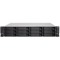 Serwer NAS QNAP Rack TS-H1283XU-RP-E2136-1Q, Rack (1U), Intel Xeon E-2136, 32GB RAM, 64TB, 12 wnęk, hot-swap, 3 lata Carry-in | 