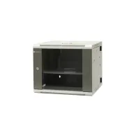 Szafa rack 19" 9U Emiter EM/AH6509, 600 x 550 x 500mm, drzwi blacha|szkło, dwusekcyjna | Sklep ITnes.pl, IT for BUSINESS