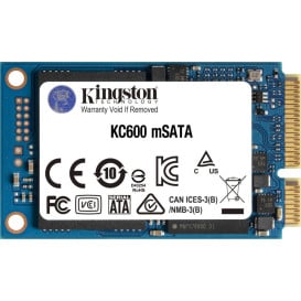 Dysk SSD 256 GB mSATA 2,5" Kingston KC600 SKC600MS/256G - 2,5"/SATA III/550-500 MBps/TLC/AES 256-bit