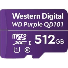 Karta pamięci WD Purple SC QD101 Ultra Endurance 512GB MicroSDXC UHS-1/U1 WDD512G1P0C - Fioletowa