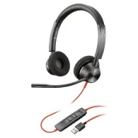 Słuchawki nauszne Plantronics Blackwire 3320 76J16AA - USB-A, Czarne