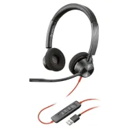 Słuchawki nauszne Plantronics Blackwire 3320 76J16AA - USB-A, Czarne