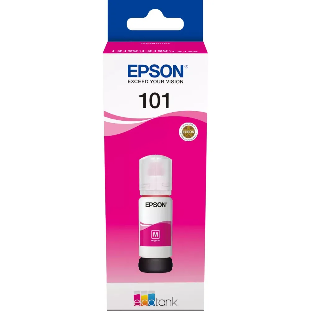 Butelka z tuszem Epson 101 EcoTank Magenta C13T03V34A - Oryginał, 6000 stron