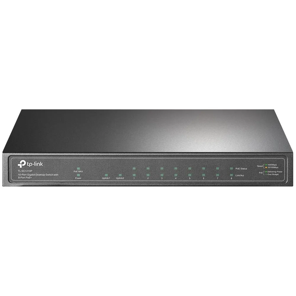 Switch niezarządzalny TP-Link TL-SG1210P, 9x 10|100|1000Mbps, 1x 1Gbps SFP, POE+ 63W | Sklep ITnes.pl, IT for BUSINESS