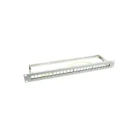 Patchpanel 19" Logilink NK4041 - pusty, 24 porty, 1U, do modułów Keystone, czarny