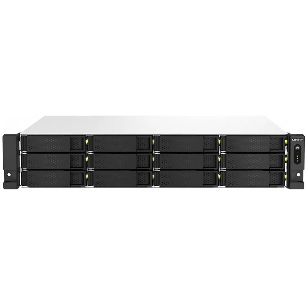 Serwer NAS QNAP Rack TS-1264U-RP-16, Rack (2U), Intel Celeron N5105, N5095, 4GB RAM, 240TB, 12 wnęk, 3 lata Carry-in | Sklep ITn