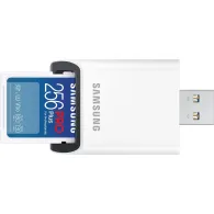 Karta pamięci z czytnikiem Samsung PRO Plus 2023 SD MB-SD256SB/WW