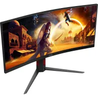 Monitor AOC CU34G4, 34", 3440x1440 (UWQHD), 180Hz, 21:9, zakrzywiony, Fast VA, FreeSync, HDR, 1 ms, Czarny | Sklep ITnes.pl, IT 