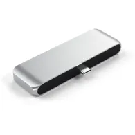 Replikator portów Satechi Mobile Pro Hub ST-TCMPHS - do urządzeń mobilnych USB-C, 60W, 4K HDMI, USB-A 3.0, Audio, Srebrny