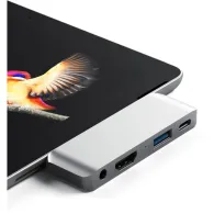 Replikator portów Satechi Mobile Pro Hub ST-TCMPHS - do urządzeń mobilnych USB-C, 60W, 4K HDMI, USB-A 3.0, Audio, Srebrny