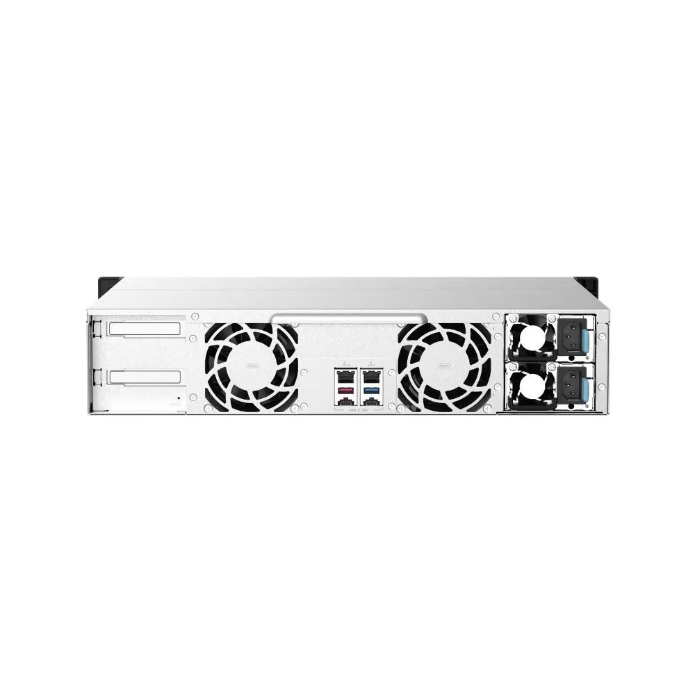Serwer NAS QNAP Rack TS-1273AU-RP-KR0 - Rack (2U)/AMD Ryzen V1500B/16 GB RAM/72 TB/12 wnęk/hot-swap - zdjęcie